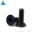 Hex socket black oxide countersunk machine screws